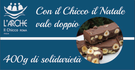 2 torroni da 200 grammi al fiissimo gianduia e all'extra fondente